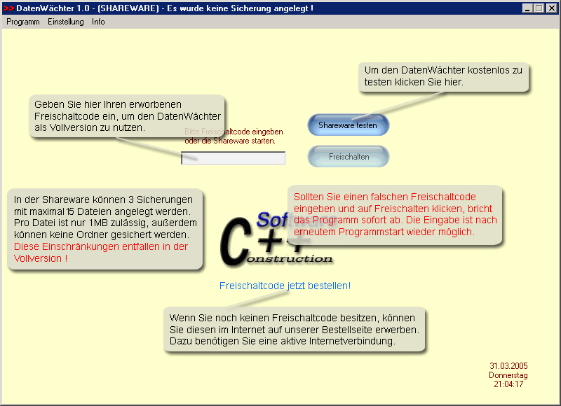 Datensicherungssoftware und Backup Tool zum automatischen Sichern von Daten